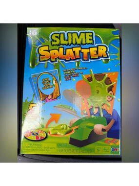 NWT RMS Slime Splatter Face Spin The Wheel Game -5 packs of slime